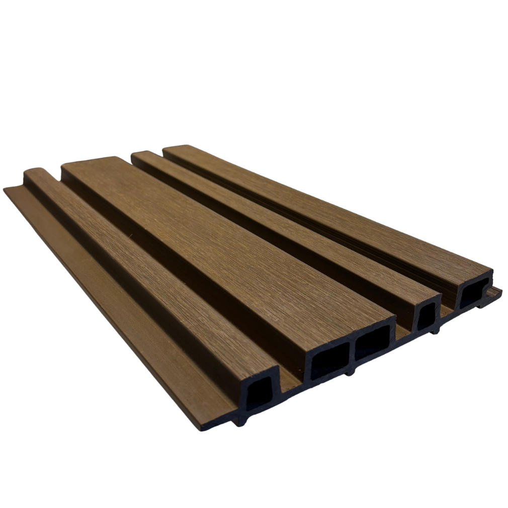 Lambrin Asimétrico WPC Exterior - Teak