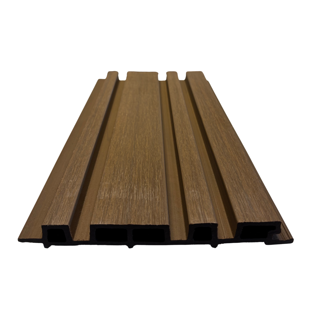 Lambrin Asimétrico WPC Exterior - Teak