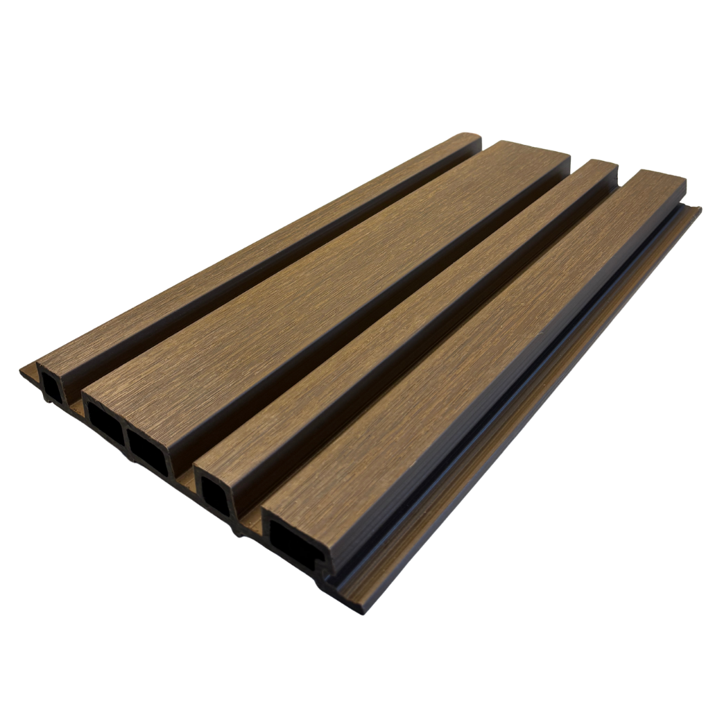 Lambrin Asimétrico WPC Exterior - Teak