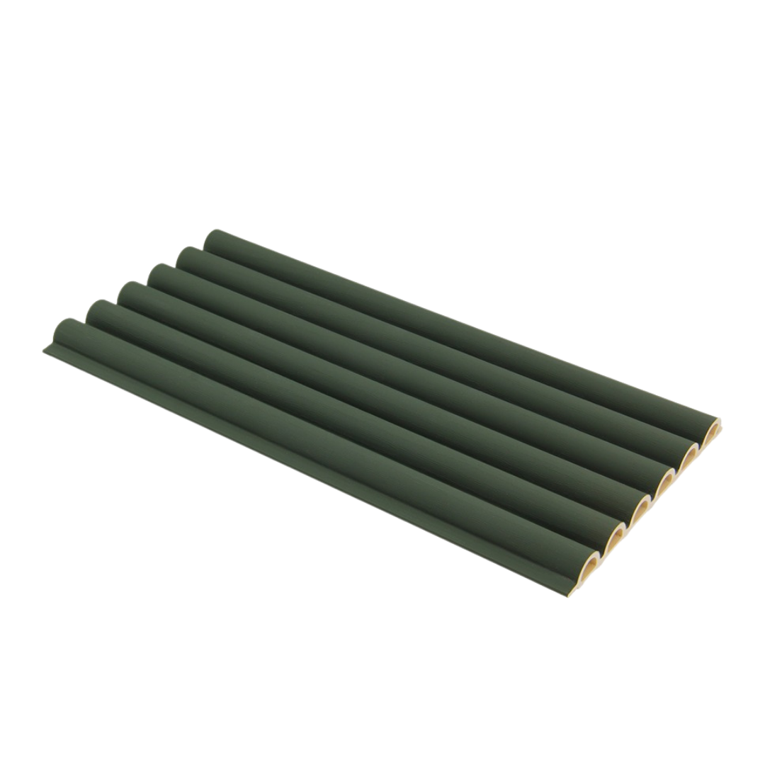 Lambrín Redondo WPC Interior - Verde Olivo WG55