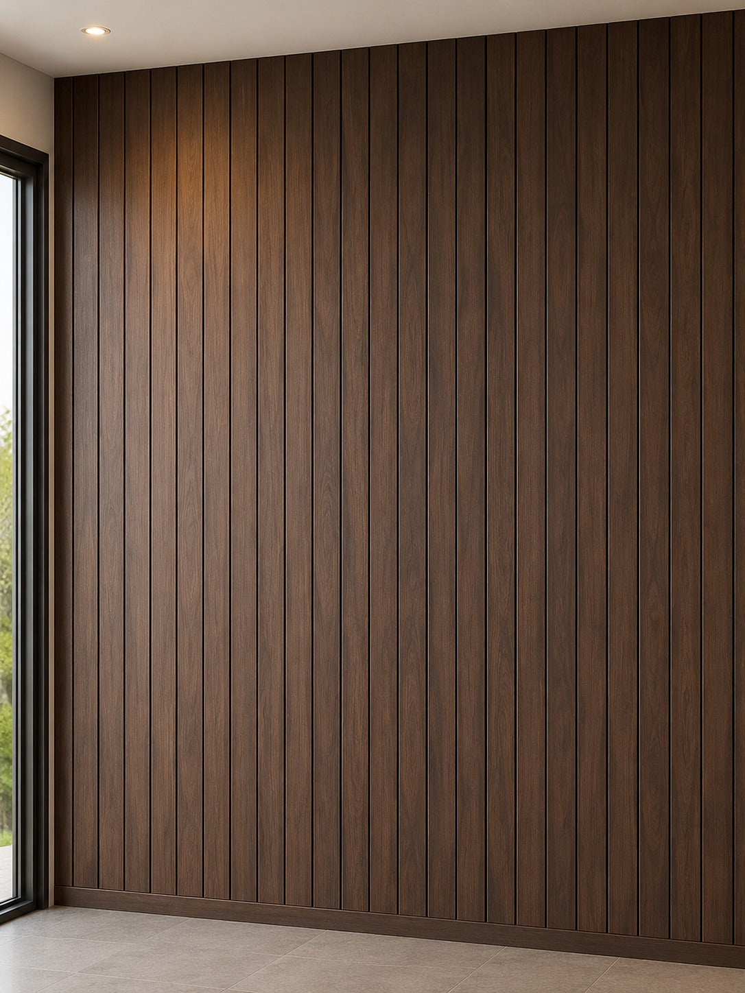 Panel Plafón Muro WPC Interior - Caoba WG35