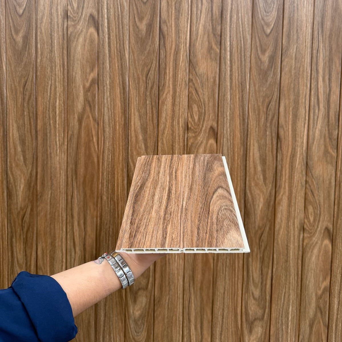 Panel Plafón Muro WPC Interior - Castaño WG20