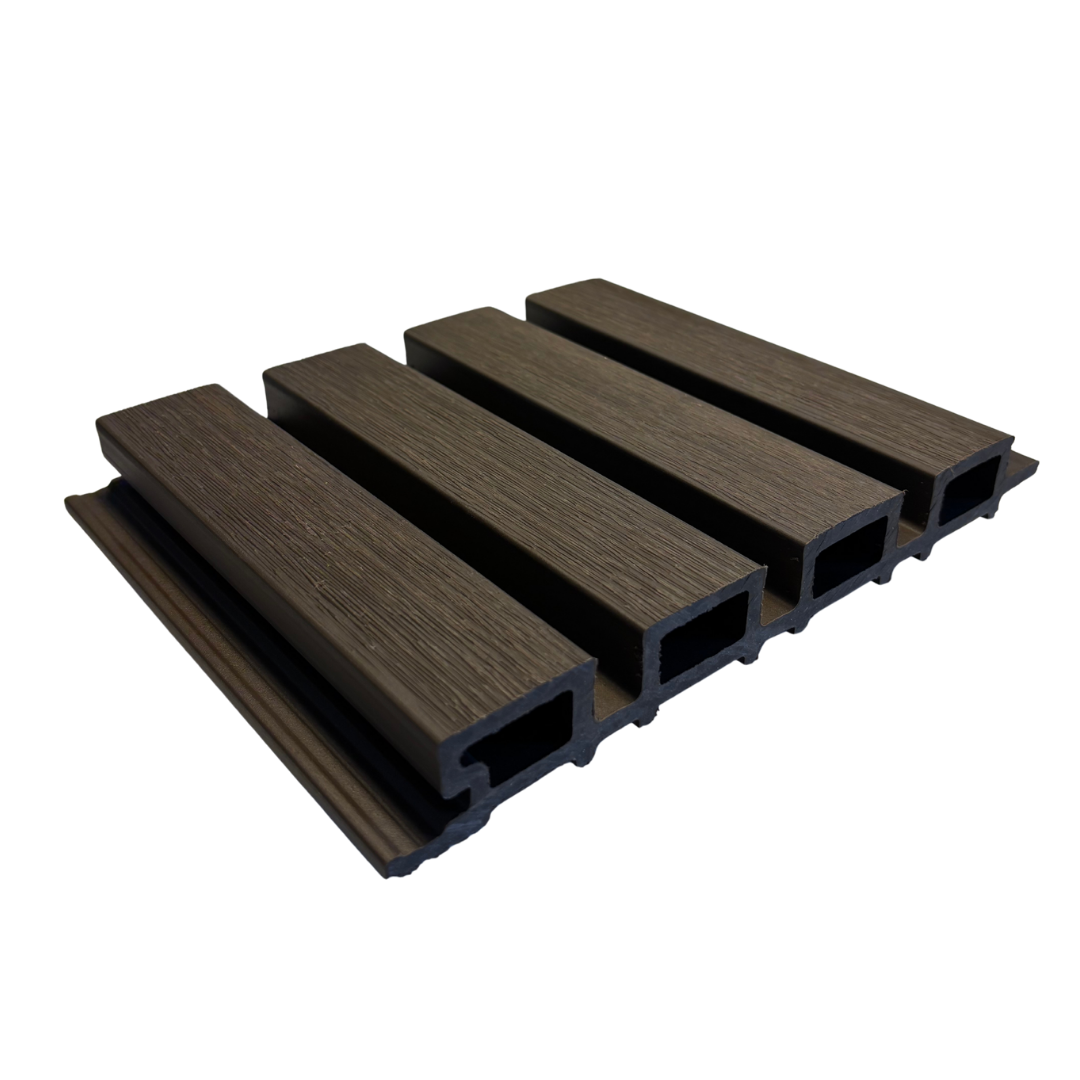 Lambrín WPC 4-20 Cepillado Exterior - Evo Walnut
