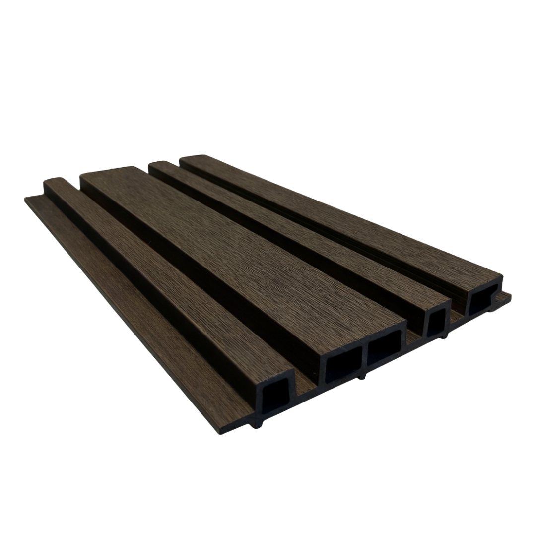 Lambrin Asimétrico WPC Exterior - Walnut