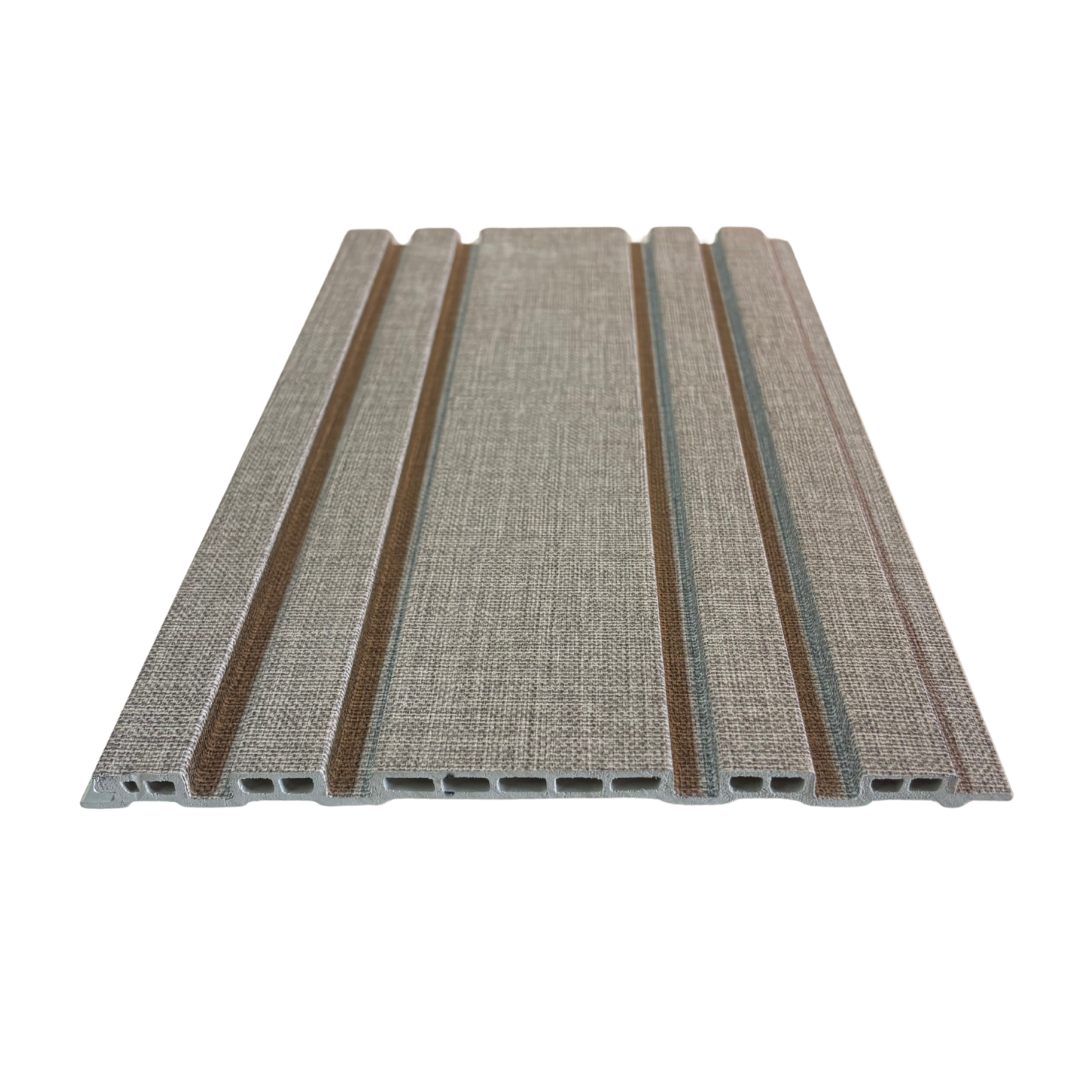 Lambrín Asimétrico WPC Interior - Lino Gris WP09